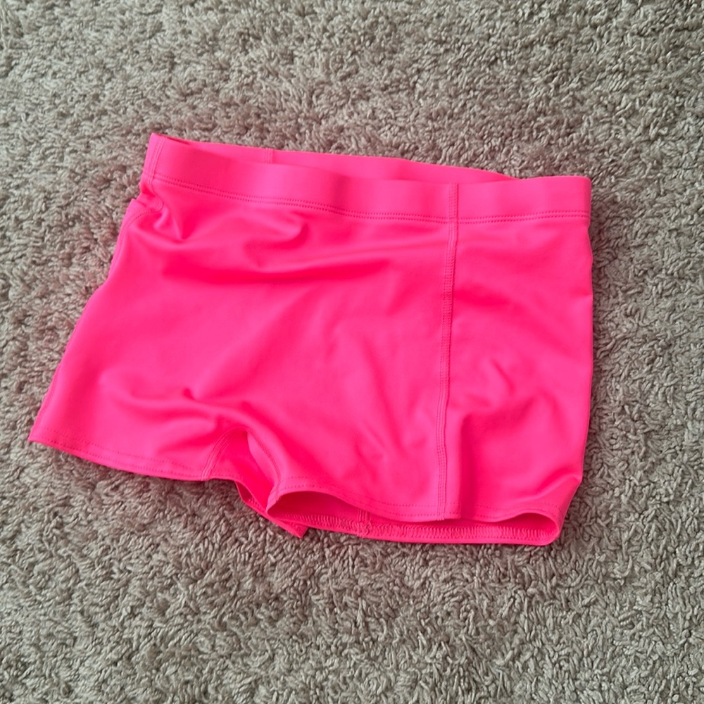 Pink athletic shorts